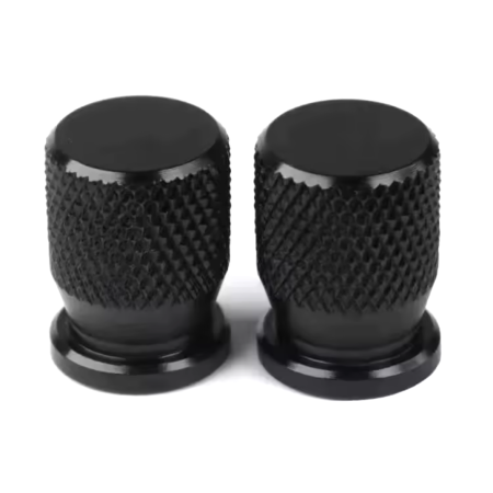 Nakrętki na wentyle samochodowe motocyklowe czarne